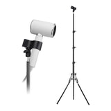Golemas Hair Dryer Stand, Height Adjustable Hands-Free Lazy Blow Dryer Holder with 180 Degrees Rotatable Larger Clamp Non-Slip Tripod, for Bathroom, Vanity, Makeup Room Floor or Countertop Pet Salon