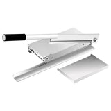 Guillotine Bone Cutting Machine, Heavy Duty Chicken Cutting Machine with Food Spatula for Beef Goat Pig Fish Butcher Commercial Kitchen