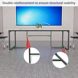 8FT Conference Table,94.4 L x 47.2 W x30.7 H Meeting Seminar Table with Grommet
