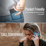 Vinich for iPhone 17 Air Wallet Case with Card Holder, RFID Blocking Credit Slots Kickstand Shockproof Phone Cover Fit for iPhone 17 Air 6.5" Blue