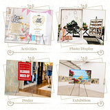 10 Pcs 65 Inch Easel Stand for Display Bulk, Foldable Metal Display Easel Holders with Bag