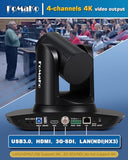 FoMaKo K30NS 4K 30x Optical Zoom PTZ Camera with NDI 6 & NDI HX3