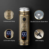 Kodi Prof JMT50A Suttik Painless Tool Nose and Ear for Men and Women, USB Rechargeable Professional Nostril Nasal Eyebrow Facial Ear Hair Trimmer with Gold Knight
