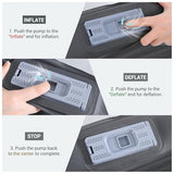 Elegear CumbreX™ Air & Foam Self Inflating Sleeping Pad, Built-in Electric Pump 4" Ultra-Thick Memory Foam Camping Mattress with Pillow Double Camping Pad 4-Season R-Value 9.5 Camp Mat (Grey, Full)