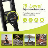 ATIVAFIT 3-in-1 Foldable Exercise Bike for Home, Upright & Recumbent Indoor Bike with 8-Level Magnetic Resistance, Resistance Bands, Quiet Cardio, Adjustable Seat (Orange-New)