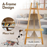 Adjustable Studio Easel Holds Large Canvas, Mirror, Wedding Sign Up to 90 Inches, Floor Display Easel for Artists & Events