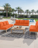 ACTREST Luxury 6-Inch Outdoor Seat Cushions - 24x24 Water&UV&Fade Resistant 1 Set Comfortable Patio Furniture Cushion for Wicker Dining