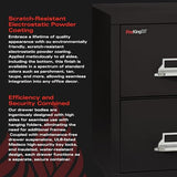 FireKing Vertical 2 Drawer Legal Fire Safe File Cabinet with Key Lock