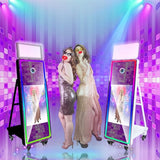 Magic Mirror Photo Booth,32in Interactive Touch Screen Mirror Photo Booth Machine