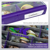 KastKing HyperSeal Waterproof Tackle Box, 3600 and 3700 Tackle Trays, Fishing Tackle Box Organizer with Removable Dividers, Lure Box and Terminal Tackle Storage,Purple
