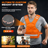 PJ PINJIAN Adjustable Weighted Vest 12-18 lbs for Men and Women - Unisex Weight Vest for Workout, Running, Rucking, Strength Training - Durable & Breathable Body Weight Vest for Home Gym, CrossFit Murph