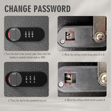 WeHere 16 Key Lock Box - Wall Mounted Key Cabinet with 3-Digit Combination Lock & Backup Key