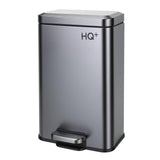 HQ+ Bathroom Trash Can with Lid Soft Close, Small Trash Can with Foot Pedal