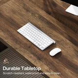 71-Inch Modern Executive Desk, Wood Office Desk, Large Aesthetic Computer Desks with Pedestal, Workstation for Home Office