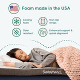 Sleepyhead Twin XL 2 Inch Mattress Topper Super, Thick Cooling Gel & Copper-Infused Memory Foam for College Dorm