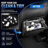Quoriel Car Trash Can Leak-Proof, 4 Pack Black Large Capacity Auto Trash Bin