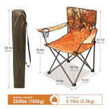 Northroad 2Pack Folding Camping Chairs Portable Animal Print Collapsible Hunting Chair for Outdoor Travel, Patio, Beach, Fishing - Zebra