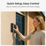 Doorbell Camera Wireless, Battery-Powered Video Doorbell, 2K Resolution,Support Local Storage