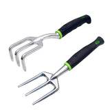 Garden Tool Set, 9 Piece Heavy Duty Gardening Tool Set, with Non-Slip Grip, Storage Tote Bag