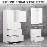 SISESOL 3 Drawer Lateral File Cabinet with Lock and Shelf