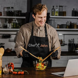 Personalized Embroidered Chef Apron for Men and Women with Custom Name Design- Custom Adult Aprons - Perfect Kitchen Cooking Accessory and Chef's Gift for Mothers Day, Fathers Day and Holidays