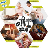 Grip Strength Trainer Kit (5 Pack) with Finger Exerciser, Hand Grip Strengthener, Hand Extension Exerciser, Stress Relief Ball and Forearm Workout Ring for Muscle Building and Injury Recover, Silicone Haiplsh