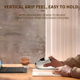 IDJXNXYDH Ergonomic Vertical Wireless Mouse Bluetooth & 2.4G USB Receiver Silent Vertical Mouse with LED Indicator Screen Multifunctional Turntable for Office Work