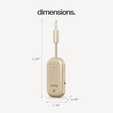 Twelve South AirFly Pro | Bluetooth Wireless Transmitter/Receiver Adapter for 2 Headphones, Audio Sharing, Compatible with 3.5mm aux Jack for Airplanes, TV, Gym, Stereo, and Travel, Gold