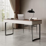 ZUZUZ Computer Desk 160cm Walnut Modern Home Living Room Furniture