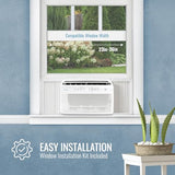 Keystone Energy Star 12,000 BTU Window Mounted Inverter Air Conditioner with Quiet, High Efficiency Operation and Remote, Window AC Unit for Apartment, Living Room, Medium-Large Rooms up to 550-Sq.Ft.