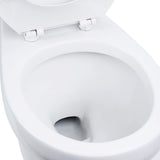 Toilet with Round-Front Chair Height Bowl - Includes Toilet Seat Miseno