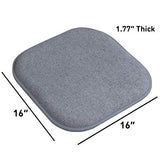Sweet Home Collection Chair Cushion Memory Foam Pads Honeycomb Pattern