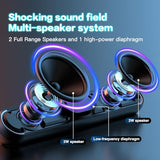 Desktop Computer Speakers, Stereo Soundbar, Bluetooth 5.3, USB/Type-C Power and Audio Transmission, Plug-and-Play