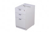 Boss Office Products 66 Inch Executive L-Shape Corner Desk with Box/Box/File Storage Pedestal, White