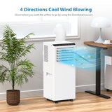8,000 BTU Portable Air Conditioner, AC Unit Portable for Room up to 350 sq.ft, with Cools/Fan/Dehumidifier, Remote Control, 24H Timer, Bedroom Apartments Office