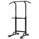 DlandHome Power Tower Pull Up Dip Station Multi-Function Fitness Equipment for Strength Training Adjustable Height Dip Stand for Home Gym, Black DlandHome