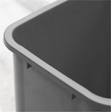 LHHAIUA Ground Trash Can Commercial Products Trash Outdoor Waste for Construction Restaurants Office Warehouse Modern(70x41x41cm)