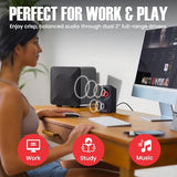 Audiosource Desktop PC Speakers with Bluetooth 5.3, USB-C Plug & Play, 2.0 Stereo Computer Speakers with Dual 2" Drivers