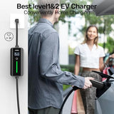 Unitek Level 1 & 2 Tesla Wall Charger - Portable EV Charger for All Tesla, 16Amp 3.5KW 240V Mobile Charger Connector for Tesla, EV for ModelY/3/S/X