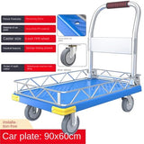 MXDLYHHHT Heavy Duty Heavy Duty Platform Trucks Flatbed Carts Push Dolly