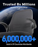 Ergonomic Mesh Office Chair for Home Office, Flip-Up Arms, Breathable Mesh Back & Thick Seat Cushion, Swivel Rolling
