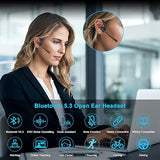 Open Ear Headphones w/Noise Cancelling Mic for Phone PC Computer Laptop