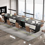 Tribesigns 14-16 People Conference Table, 12 FT Large Rectangular Meeting Seminar Table