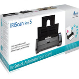IRIScan Pro 5 Color Portable Duplex Document Scanner, Auto Document Feeder (ADF) 20Pages