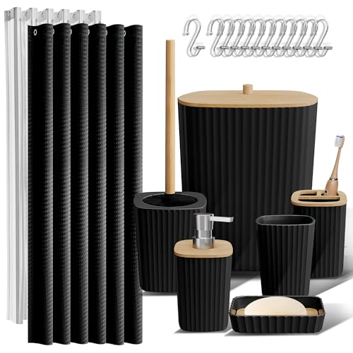 Bathroom Accessories Set - Bathroom Set, 20PC Bathroom Accessory Set Clara Clark