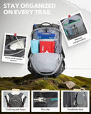 WATERFLY Small Lightweight Hiking Backpack: 20L Outdoor Daypack with Phone Pocket, Hydration Compatible, Breathable Backpanel, Multi-Compartment for Camping Trekking Travel Women Men