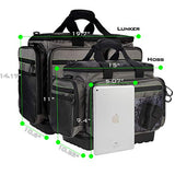 KastKing Fishing Gear & Tackle Bags - Saltwater Resistant Fishing Bags - Fishing Tackle Storage Bags,Medium-Hoss,(Without Trays,15x11x10.25 Inches),Blackout