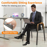 CLATINA Waiting Room Guest Chair with Bonded Leather Padded Arm Rest