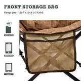 SUNNYFEEL Oversized Camping Chair Heavy Duty Folding Moon Chair Large Sofa Chair for Adults 500 LBS Portable Camp Lawn Chair with Storage Bag for Beach, Trip, Lawn, Outdoor Camp for Adults & Carry Bag