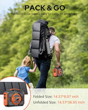 Apowking Portable Solar Powered Generator 300W Rated, with Solar Panels 40W Included, 220Wh Power Bank with AC Outlet 110V, and 10*DC Connectors, Pure Sine Wave for Home Use Camping Outdoor